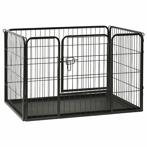 Homgoday Welpenlaufstall aus Stahl, 91,5 x 59 x 61 cm Homgoday Welpenlaufstall aus Stahl, 91,5 x 59 x 61 cm von Homgoday