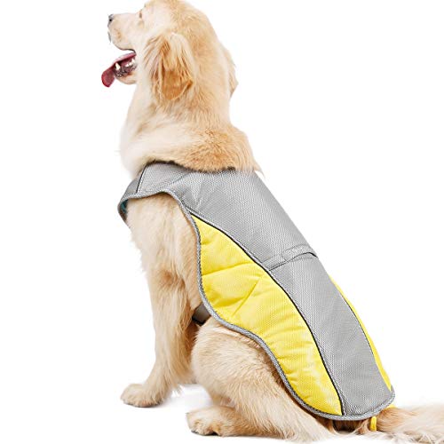 Homieco Hundekühlweste Atmungsaktives Hundejacke Sommer Cooler, Outdoor Anti-Heat Sommermantel für Hund, Kühlweste Kleidung Hundehalsband, Haustierkleidung von Homieco