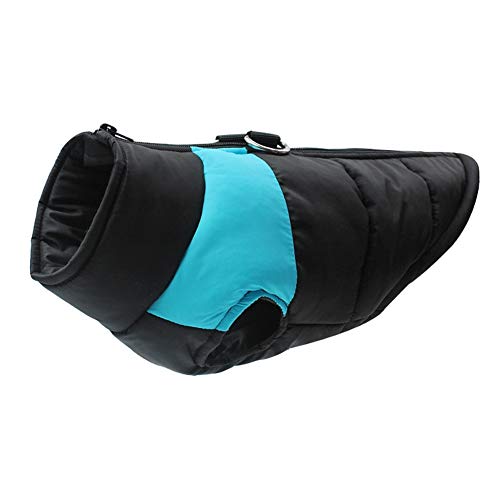 Homieco wasserdichte Hundemantel Jacke, Haustier Winterkleidung Snowproof Wasserdicht, Warme Haustier Jacke Hundejacke Hundepullover für Hunde - Blau von Homieco