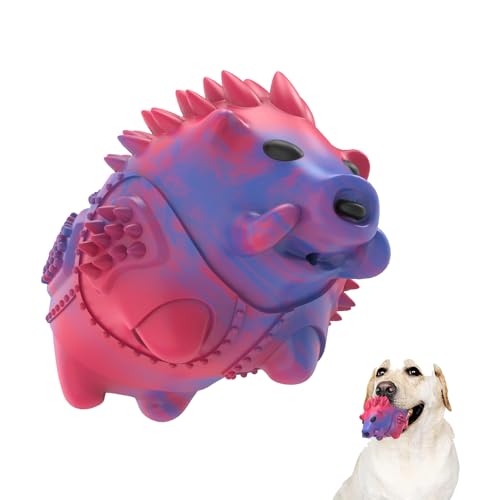 Homipooty Hunde-Kauspielzeug, langlebiges, quietschendes Gummi-Hundespielzeug für aggressive Kauer, interaktives Hundespielzeug für große, mittelgroße Hunderassen von Homipooty