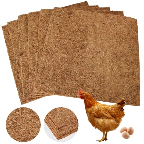 Homirty 6 Stück Kokosmatte, 30 x 30 cm Nistunterlagen Für Hühner, Hühnerei-Legepads Aus Kokosfaser, Waschbare Geflügel-Nistkasten-Pads, Hühnernest-Pads Zum Kompostieren Von Henne Legen Von Eiern Homirty 6 Stück Kokosmatte, 30 x 30 cm Nistunterlagen Für Hühner, Hühnerei-Legepads Aus Kokosfaser, Waschbare Geflügel-Nistkasten-Pads, Hühnernest-Pads Zum Kompostieren Von Henne Legen Von Eiern von Homirty