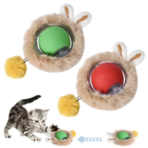 Interaktives Elektronisches Katzenspielzeug,Automatische Katzenspielkugel,Cat Ball für Indoor-Katzen,360° Beweglicher Katzenball,Selbstbeschäftigung Katzenspielzeug,Jagdspielzeug für Kätzchen (A) Interaktives Elektronisches Katzenspielzeug,Automatische Katzenspielkugel,Cat Ball für Indoor-Katzen,360° Beweglicher Katzenball,Selbstbeschäftigung Katzenspielzeug,Jagdspielzeug für Kätzchen (A) von Homirty