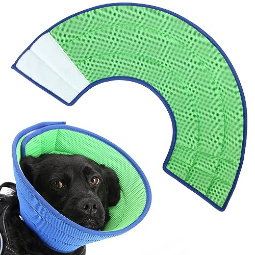 Weiche Hundehalsbänder für kleine und mittelgroße Hunde, leichtes elisabethanisches Genesungshalsband für Hunde nach Operationen, bequemes, weiches Material, verstellbar, waschbar (Hals: 30,5 - 45,7 von Homlynn