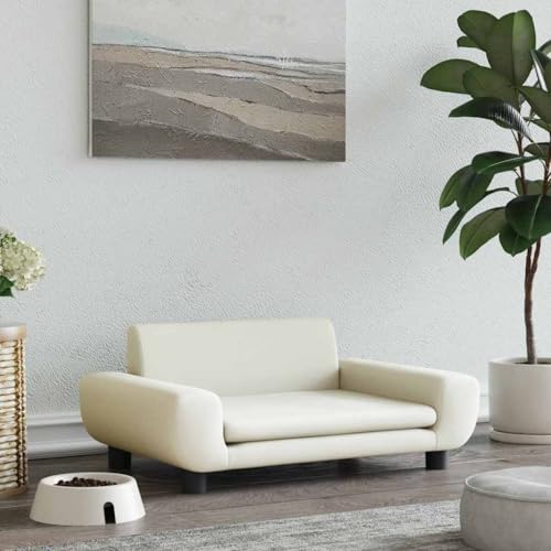 Hommdiy Hundebett Hundesofa Creme 70x45x33 cm Samt Hommdiy Hundebett Hundesofa Creme 70x45x33 cm Samt von Hommdiy