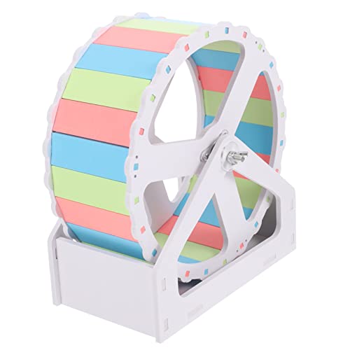 Homoyoyo 1 Satz stilles Rennmausrad Leise Haustierspielzeug Chinchilla-Rad Spielzeuge Hamster Laufrad Igel Chinchilla-Spielzeug Sport Halterung Übungsrad Haustierzubehör rotieren PVC von Homoyoyo