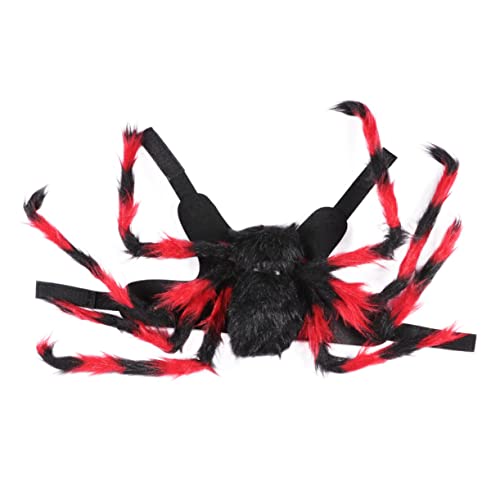 Homoyoyo 1 STK Spinnenkostüm Für Haustiere Halloween-hundekostüm Halloween-süßigkeitstüte Halloween-Hunde-Katzen-kostüm Kostüm Hundeumhang Große Schwarze Spinne Einbiegen in Plüsch Geschirr von Homoyoyo