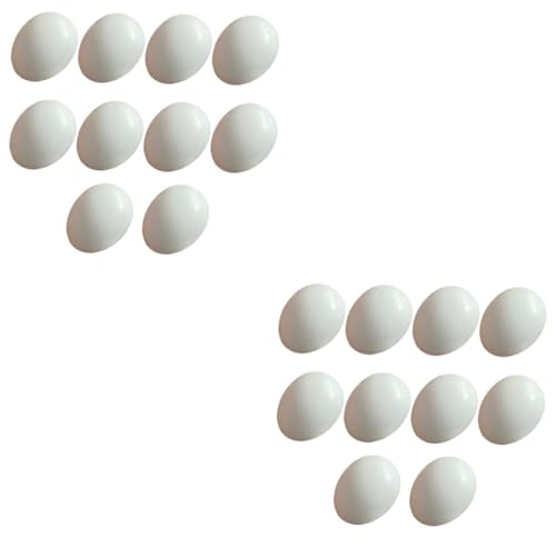 Homoyoyo 10 Stück Kunststoff Dummy Eier Für Kanarienvögel Und Zebrafinken – Nester Simulation Für Papageien Und Racing Tauben - Vogelzubehör Für Zucht Und Training Homoyoyo 10 Stück Kunststoff Dummy Eier Für Kanarienvögel Und Zebrafinken – Nester Simulation Für Papageien Und Racing Tauben - Vogelzubehör Für Zucht Und Training von Homoyoyo