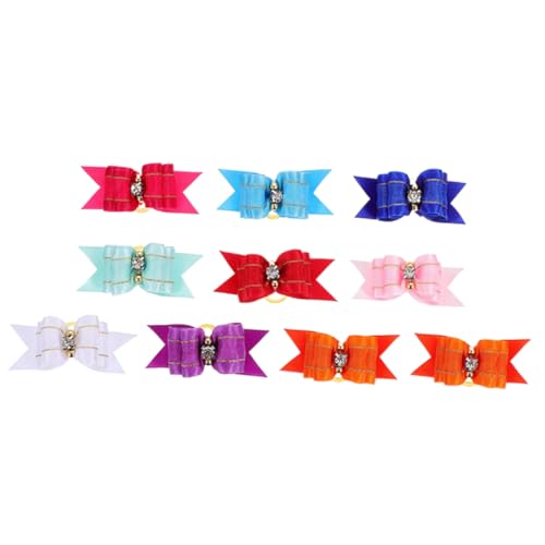 Homoyoyo 10 Stück Teiliges Bunte Welpen Haarschleifen aus Polyester Leichte Langlebige Hundeschleifen zur Fellpflege Niedliche Haustier Accessoires für Kleine Hunde für Halloween Homoyoyo 10 Stück Teiliges Bunte Welpen Haarschleifen aus Polyester Leichte Langlebige Hundeschleifen zur Fellpflege Niedliche Haustier Accessoires für Kleine Hunde für Halloween von Homoyoyo