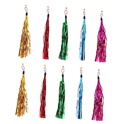 Homoyoyo 15 Stück Katzen Teaser Mit Glocke – Bunte Metallic Foil Quasten Für Lustigen Spielspaß – Ideal Für Katzen Und Kätzchen – Zufällige Farben Homoyoyo 15 Stück Katzen Teaser Mit Glocke – Bunte Metallic Foil Quasten Für Lustigen Spielspaß – Ideal Für Katzen Und Kätzchen – Zufällige Farben von Homoyoyo