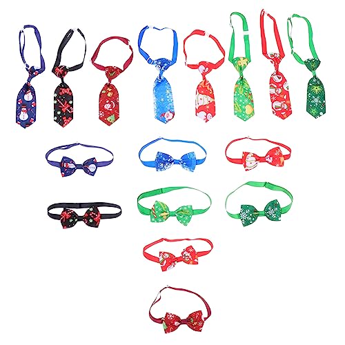 Homoyoyo 16er Set Weihnachts-Hundehalsbänder Mit Fliege – Festliche Krawatten Für Hunde Und Katzen - Kostümdekoration Für Die Feiertage Welpen Und Haustiere von Homoyoyo