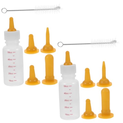 Homoyoyo 2 Satz Katzenaufzuchtflasche Teiliges Fütterungszubehör für Kätzchen und Welpen Lebensmittelechtes für Neugeborene Haustiere Sicher und Tragbar Homoyoyo 2 Satz Katzenaufzuchtflasche Teiliges Fütterungszubehör für Kätzchen und Welpen Lebensmittelechtes für Neugeborene Haustiere Sicher und Tragbar von Homoyoyo
