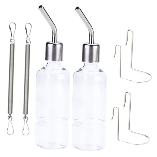 Homoyoyo 2 Stück Hängende Trinkflasche für Kleintiere und Auslaufsicher für Hamster Chinchillas und Meerschweinchen zu Installieren Homoyoyo 2 Stück Hängende Trinkflasche für Kleintiere und Auslaufsicher für Hamster Chinchillas und Meerschweinchen zu Installieren von Homoyoyo