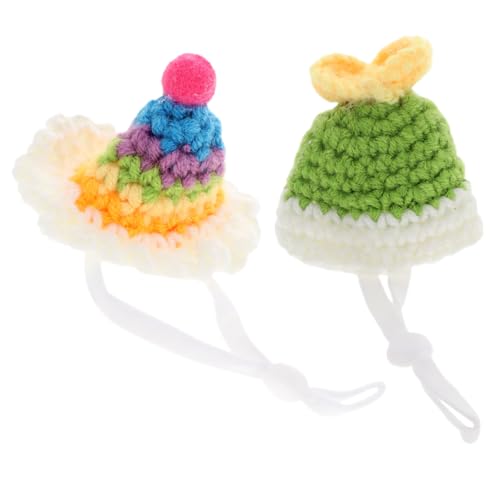 Homoyoyo 2 Stück Handgestrickte Kleine Hamstermütze mit Verstellbarem Riemen Weiche Mini Tiermütze für Haustiere Dekorative und Leichte Kopfbedeckung Teiliges für und Feiern Homoyoyo 2 Stück Handgestrickte Kleine Hamstermütze mit Verstellbarem Riemen Weiche Mini Tiermütze für Haustiere Dekorative und Leichte Kopfbedeckung Teiliges für und Feiern von Homoyoyo