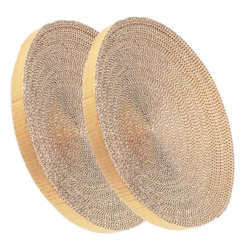 Homoyoyo 2 Stück Katzen Kratzbrett Ersatzpads aus Recyclebarem Wellpappe Langlebige Kratzpads für Katzen Fördert das Kratzen Bewegung und Kätzchen Homoyoyo 2 Stück Katzen Kratzbrett Ersatzpads aus Recyclebarem Wellpappe Langlebige Kratzpads für Katzen Fördert das Kratzen Bewegung und Kätzchen von Homoyoyo