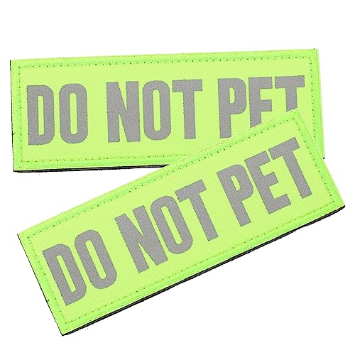 Homoyoyo 2 Stück Reflektierende Hundepatch Do Not Pet Aufkleber für Servicehunde Langlebige und Praktische Hundegeschirr Patches Sicher für Nächtliche Austauschbar Homoyoyo 2 Stück Reflektierende Hundepatch Do Not Pet Aufkleber für Servicehunde Langlebige und Praktische Hundegeschirr Patches Sicher für Nächtliche Austauschbar von Homoyoyo