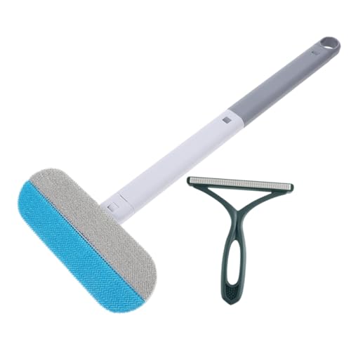 Homoyoyo 2 Stück Teiliges Haustier Haarentferner mit Langem Griff Wiederverwendbarer Fusselentferner und Teppichkratzer Tragbare Praktische Bürste für Sofa Teppich Bettwäsche und von Homoyoyo