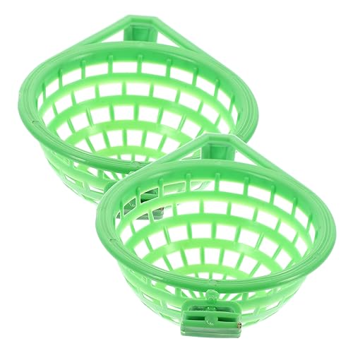 Homoyoyo 2 Stück Vogel Nistbecken aus Nistmaterial für Papageien und Kleine Grüne Nistschalen für Käfige und Vogelhäuser von Homoyoyo