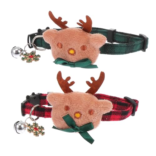 Homoyoyo 2 Teiliges Verstellbares Haustierhalsband mit Weihnachts Schleife Langlebig und Sicher Verstellbar für Katzen und Hunde Festliches Rotes und Grünes Karomuster Wiederverwendbar Homoyoyo 2 Teiliges Verstellbares Haustierhalsband mit Weihnachts Schleife Langlebig und Sicher Verstellbar für Katzen und Hunde Festliches Rotes und Grünes Karomuster Wiederverwendbar von Homoyoyo