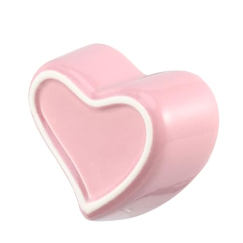 Homoyoyo 2er Set Hamster Fütterungsschalen Aus Keramik – Herzförmige Futter- Und Wasserschalen Für Kleine Tiere Wie Hamster - Meerschweinchen Und Kaninchen – Pink von Homoyoyo