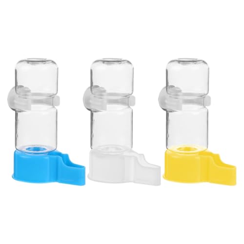 Homoyoyo 3-Teiliger Vogeltränke: Automatischer Vogelkäfig-Wasserspender Für Sittiche Papageien-Trinkflasche Mit Großem Fassungsvermögen Für Nymphensittiche Unzertrennliche von Homoyoyo