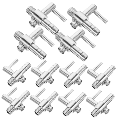 Homoyoyo 30-teiliges Set Metall Lufthahn 4/6 Mm Für Aquarium – Hochwertige Luftventile - Verteiler Und Steuerungen Für Optimale Sauerstoffversorgung Und Durchflussregelung Im Aquarium von Homoyoyo