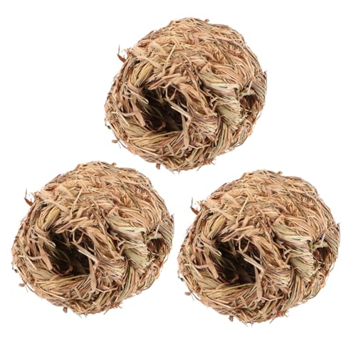Homoyoyo 3er Set Hamster Gras - Natürliche Versteckmöglichkeiten Für Hamster - Kaninchen Und Rennmäuse Aus Hochwertigem Gras Gefertigt Ideal Für EIN Gemütliches Zuhause Homoyoyo 3er Set Hamster Gras - Natürliche Versteckmöglichkeiten Für Hamster - Kaninchen Und Rennmäuse Aus Hochwertigem Gras Gefertigt Ideal Für EIN Gemütliches Zuhause von Homoyoyo