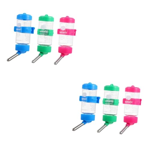 Homoyoyo 3er Set Trinkbrunnen Für Haustiere - Futterautomat Für Kaninchen - Wasserflasche Für Hamster & Igel Hängende Wasserflasche Für Kleine Tiere Aus Langlebigem PP Material Ideal Für von Homoyoyo