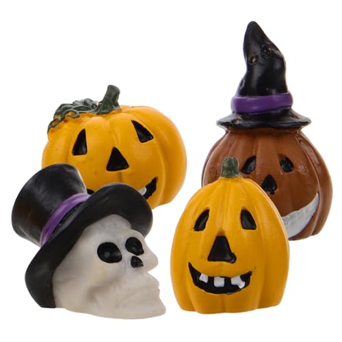 Homoyoyo 4 Stück Miniatur Halloween Kürbis Harz Dekoration für Aquarium Langlebig Einzigartige Szenen Deko für Büro Wohnzimmer Halloween Party Atmosphäre Homoyoyo 4 Stück Miniatur Halloween Kürbis Harz Dekoration für Aquarium Langlebig Einzigartige Szenen Deko für Büro Wohnzimmer Halloween Party Atmosphäre von Homoyoyo