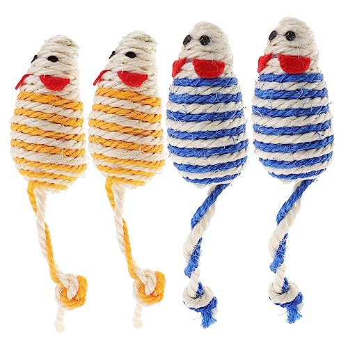 Homoyoyo 4 Stück Sisal Katzenspielzeug – Interaktives Kätzchen Mit Katzenminze Für Spiel Und Training – Perfekte Für Katzenliebhaber Und Kätzchen Homoyoyo 4 Stück Sisal Katzenspielzeug – Interaktives Kätzchen Mit Katzenminze Für Spiel Und Training – Perfekte Für Katzenliebhaber Und Kätzchen von Homoyoyo