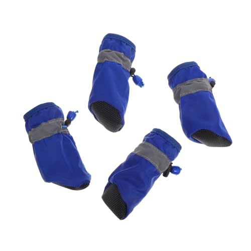 Homoyoyo 4 Stück wasserdichte Hundeschuhe für Kleine bis Mittlere XL und Outdoor Aktivitäten Schützt Rauen Oberflächen und Hält und Warm von Homoyoyo