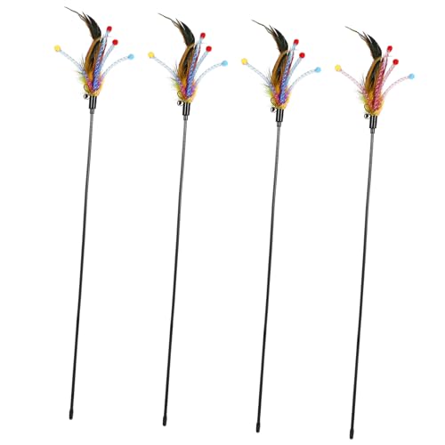 Homoyoyo 4er Set Interaktives Katzenspielzeug Mit Glockenquasten – Federne Teaserstäbe Für Kätzchen Und Katzen - Ideal Zum Und Necken - in Zufälligen Farben Homoyoyo 4er Set Interaktives Katzenspielzeug Mit Glockenquasten – Federne Teaserstäbe Für Kätzchen Und Katzen - Ideal Zum Und Necken - in Zufälligen Farben von Homoyoyo