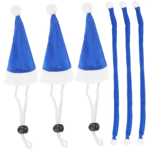 Homoyoyo 6 Stück Teiliges Weihnachts Haustierkostüm mit Elastischer Mütze und Weichem Schal in Blau Festliche Haustier Weihnachtsmütze und Schal für Xmas Party Komfortabel und Homoyoyo 6 Stück Teiliges Weihnachts Haustierkostüm mit Elastischer Mütze und Weichem Schal in Blau Festliche Haustier Weihnachtsmütze und Schal für Xmas Party Komfortabel und von Homoyoyo