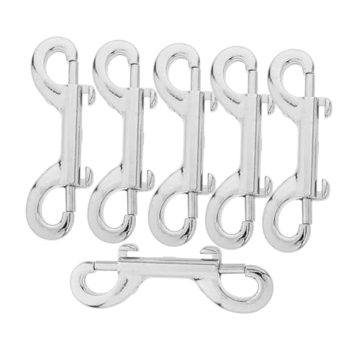Homoyoyo 6Stücke Doppelendige Hundeleine mit Drehbaren Karabinerhaken Zinklegierungs Auslösekette Metallklammern Tauchklammern für Sicheres Haustiermanagement Homoyoyo 6Stücke Doppelendige Hundeleine mit Drehbaren Karabinerhaken Zinklegierungs Auslösekette Metallklammern Tauchklammern für Sicheres Haustiermanagement von Homoyoyo