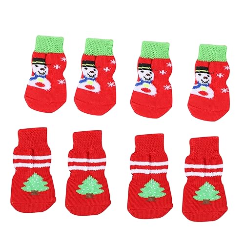 Homoyoyo 8 Stück rutschfeste Hundesocken Für Drinnen Und Draußen – Weihnachtsdesign - Pfotenschutz Für Hunde - Warm Und Bequem Größe L Ideal Zum Schutz Der Hundepfoten Bei Kälte Und Nässe Homoyoyo 8 Stück rutschfeste Hundesocken Für Drinnen Und Draußen – Weihnachtsdesign - Pfotenschutz Für Hunde - Warm Und Bequem Größe L Ideal Zum Schutz Der Hundepfoten Bei Kälte Und Nässe von Homoyoyo