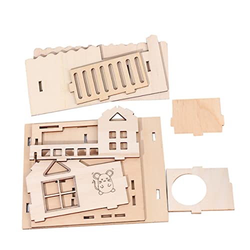 Homoyoyo Chinchilla Hamster Set Mit Mehrkammerraum Und Holzhütte – Kauspielzeug - Kletterspielzeug Und Spielplatz Mit Leiter Für Hamster Und Kleintiere - Ideal Für Artgerechte Haltung Homoyoyo Chinchilla Hamster Set Mit Mehrkammerraum Und Holzhütte – Kauspielzeug - Kletterspielzeug Und Spielplatz Mit Leiter Für Hamster Und Kleintiere - Ideal Für Artgerechte Haltung von Homoyoyo