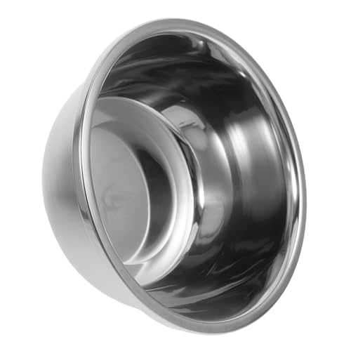 Homoyoyo Edelstahlschüssel – Großes Backgeschirr Zum Kochen Für Salat Hundefutter – Rührschüssel Aus Metall Mit Nicht-unterem Boden von Homoyoyo