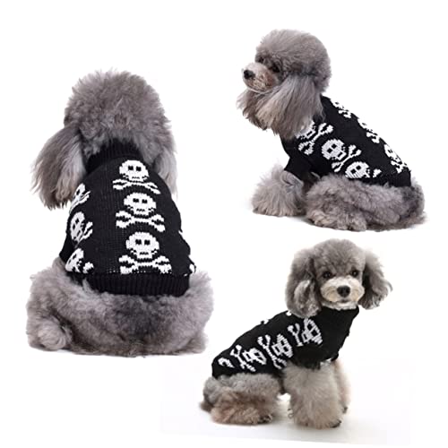 Homoyoyo Gestreifter Hundepullover Für Kleine Hunde – Herbst- Und Winteroutfit Mit Knochenmotiv Und Strass-Haustieranhänger Ideal Für Homoyoyo Gestreifter Hundepullover Für Kleine Hunde – Herbst- Und Winteroutfit Mit Knochenmotiv Und Strass-Haustieranhänger Ideal Für von Homoyoyo