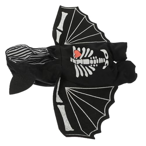 Homoyoyo Halloween Bat Hundekostüm für Welpen Einfach Anzuziehen Langlebig und Waschbar Niedliches Fledermaus Design für Alltag Party und Fest Atmungsaktive Hundekleidung für Kleine Hunde von Homoyoyo