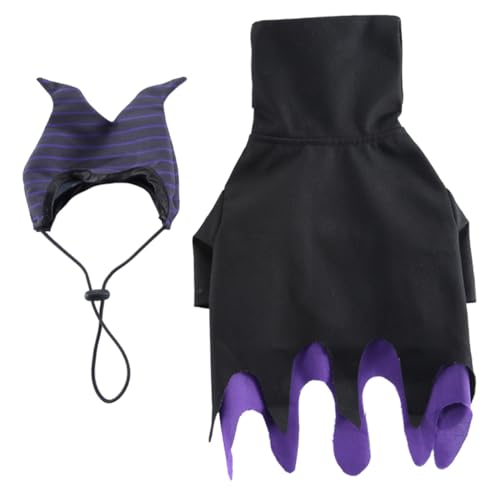 Homoyoyo Halloween Hundekostüm mit Lustigem Hexen Hundemantel und Hut Bequemes Puppy Kostüm für Hunde Halloween Party Cosplay Festliche Verkleidung Mischievous Dog Supply Homoyoyo Halloween Hundekostüm mit Lustigem Hexen Hundemantel und Hut Bequemes Puppy Kostüm für Hunde Halloween Party Cosplay Festliche Verkleidung Mischievous Dog Supply von Homoyoyo