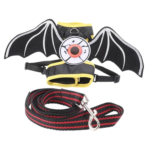 Homoyoyo Halloween Katzen Geschirr mit Fledermaus Flügeln Katzenfreundliches Strapazierfähiges Katzengeschirr mit Leine Bequemes Outdoor Katzengeschirr für Kleine Katzen Einfach Anzulegen Homoyoyo Halloween Katzen Geschirr mit Fledermaus Flügeln Katzenfreundliches Strapazierfähiges Katzengeschirr mit Leine Bequemes Outdoor Katzengeschirr für Kleine Katzen Einfach Anzulegen von Homoyoyo