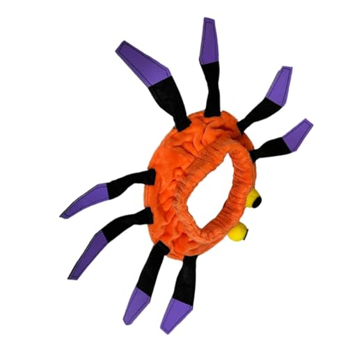 Homoyoyo Halloween Katzenhalsband Elastisch mit Spinnenmotiv Verstellbares Dekoratives für Kaninchen Welpen Komfortabel Festlich Geeignet als und Partydeko von Homoyoyo