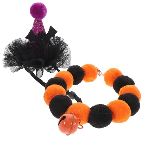 Homoyoyo Halloween Katzenhalsband mit Glocke und Elastischem Plüsch Kleines Haustier Halloween Kostümset mit Fledermaus Hut Bequem und Langlebig für Kleine Katzen und Haustiere Homoyoyo Halloween Katzenhalsband mit Glocke und Elastischem Plüsch Kleines Haustier Halloween Kostümset mit Fledermaus Hut Bequem und Langlebig für Kleine Katzen und Haustiere von Homoyoyo