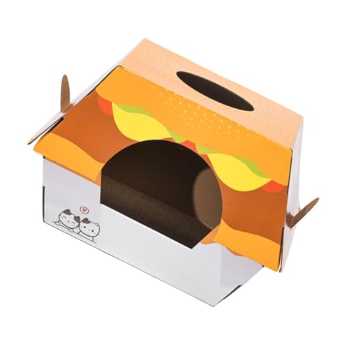 Homoyoyo Hamburger Katzennest Aus Wellpappe - Ideal Als Kratzbett Und Für Katzen Im Freien - Bequemes Katzenhaus Zum Schlafen Und Und Langlebig Perfekt Für Aktive Katzen Homoyoyo Hamburger Katzennest Aus Wellpappe - Ideal Als Kratzbett Und Für Katzen Im Freien - Bequemes Katzenhaus Zum Schlafen Und Und Langlebig Perfekt Für Aktive Katzen von Homoyoyo