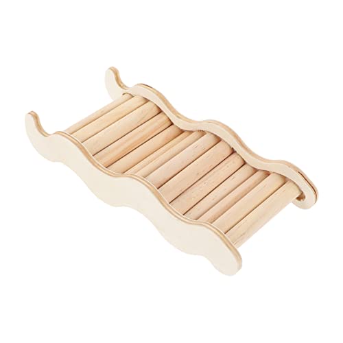 Homoyoyo Holz Hamster Leiter Und Brücke 12cm – Kleine Hamster Treppe Für Klettern Und - Ideal Als Für Wellensittiche Und Andere Kleintiere von Homoyoyo