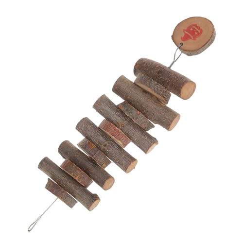 Homoyoyo Holz Kauspielzeug für Kleine Haustiere Natürlicher Beißspielzeug für Kaninchen Meerschweinchen Hamster Langlebiges Molaren zur Zahnpflege und Beschäftigung Kleiner Nager von Homoyoyo