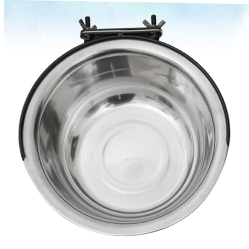 Homoyoyo Hundenapf Hängend Rostfrei Langlebig für Hunde Katzen Käfig Futter und Wasserschale Spülmaschinenfest Antiprollschutz von Homoyoyo
