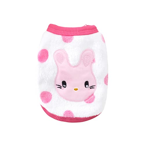 Homoyoyo Winter Cartoon Hundeweste Aus Flanell Warmes Haustier-Outfit Für Kleine Hunde Wie Chihuahua Und Französische Bulldogge s Hochohriger Hase von Homoyoyo