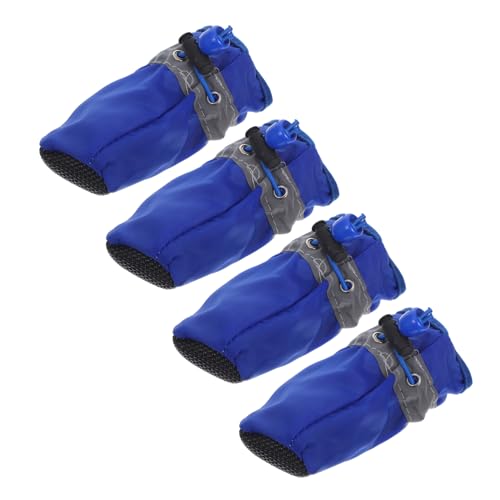 Homoyoyo Hundestiefel 4 Stück Hundeschuhe Für Hunde Bis Mittelgroße Größe Haustier-hundeschuhe Bequeme Outdoor-Kleidung von Homoyoyo