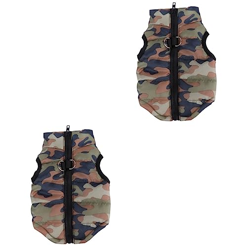 Homoyoyo Hundeweste Für Kleine Hunde - Gepolstertes Hundegeschirr Aus Baumwolle in Camouflage-Design Größe S Ideal Für Und Outdoor Aktivitäten von Homoyoyo