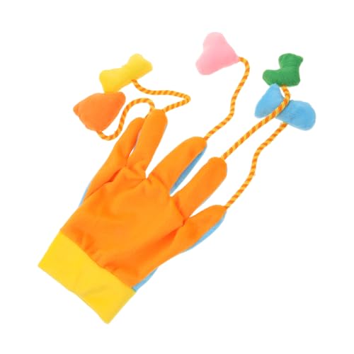 Homoyoyo Interaktives Katzenspielzeug Plüschhandschuh mit Geräusch für Indoor Katzen Fördert das Kratzverhalten und Tragbar für Gesunde Krallen und Spaß Beim von Homoyoyo